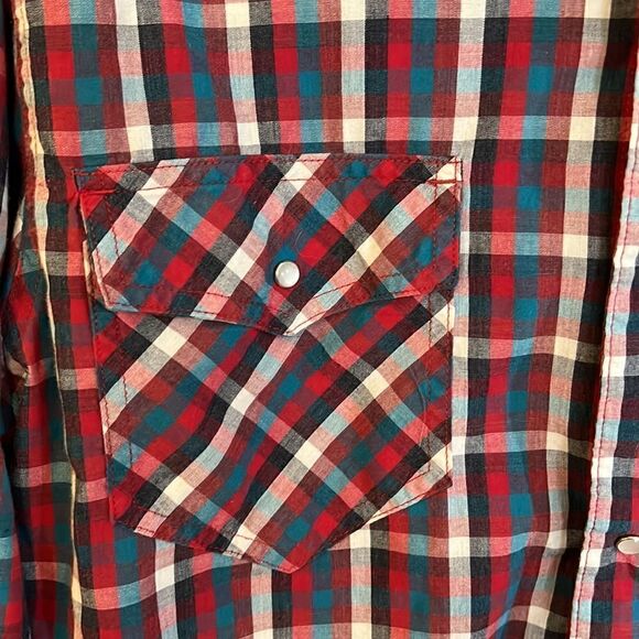 Levi’s men’s L western pearl snap shirt Rodeo cowboy Yellowstone - Picture 7 of 15